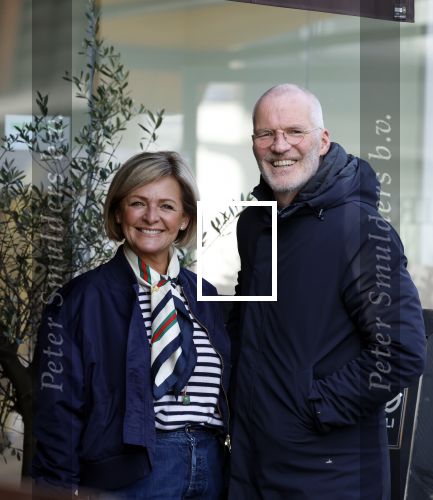 Amsterdam 8 maart 2026
Caroline Tensen  met haar man Ernst-Jan Smids in Amsterdam zuid.