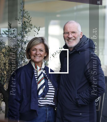 Amsterdam 8 maart 2026
Caroline Tensen  met haar man Ernst-Jan Smids in Amsterdam zuid.