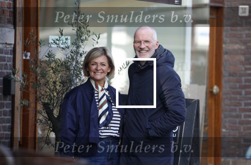 Amsterdam 8 maart 2026
Caroline Tensen  met haar man Ernst-Jan Smids in Amsterdam zuid.