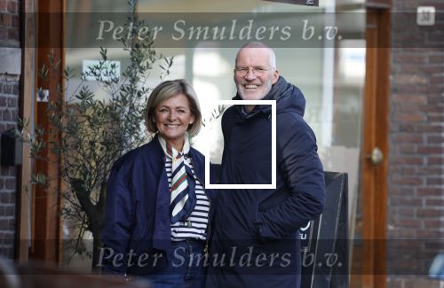 Amsterdam 8 maart 2026
Caroline Tensen  met haar man Ernst-Jan Smids in Amsterdam zuid.