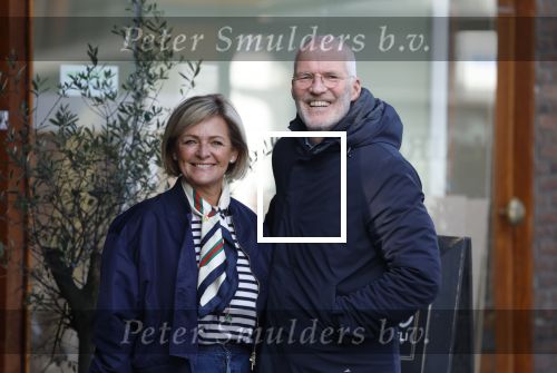 Amsterdam 8 maart 2026
Caroline Tensen  met haar man Ernst-Jan Smids in Amsterdam zuid.