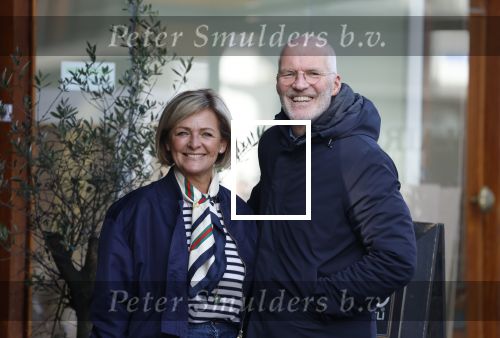 Amsterdam 8 maart 2026
Caroline Tensen  met haar man Ernst-Jan Smids in Amsterdam zuid.
