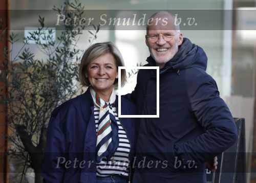 Amsterdam 8 maart 2026
Caroline Tensen  met haar man Ernst-Jan Smids in Amsterdam zuid.