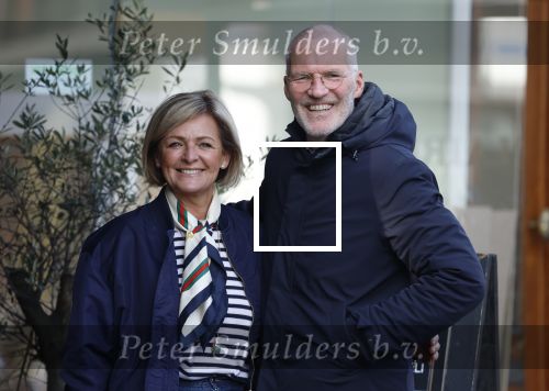 Amsterdam 8 maart 2026
Caroline Tensen  met haar man Ernst-Jan Smids in Amsterdam zuid.