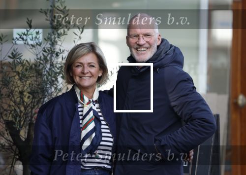 Amsterdam 8 maart 2026
Caroline Tensen  met haar man Ernst-Jan Smids in Amsterdam zuid.