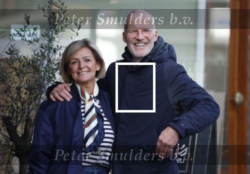 Amsterdam 8 maart 2026
Caroline Tensen  met haar man Ernst-Jan Smids in Amsterdam zuid.