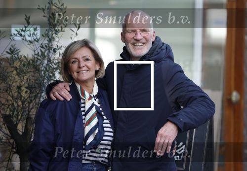 Amsterdam 8 maart 2026
Caroline Tensen  met haar man Ernst-Jan Smids in Amsterdam zuid.