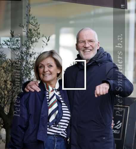 Amsterdam 8 maart 2026
Caroline Tensen  met haar man Ernst-Jan Smids in Amsterdam zuid.