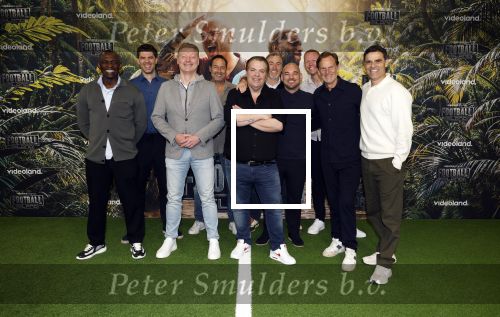 Amsterdam 19 maart 2026
Presentatie Fooytball Island van Videoland . Aanwezig Richard Witschge Wesley Sneijder Ronald de Boer John v t Schip Keesd Kwakman Tom Beugelsdijk Mike Obiku Kevin Blom Kenneth Perez en presentator Frank Evenblij .