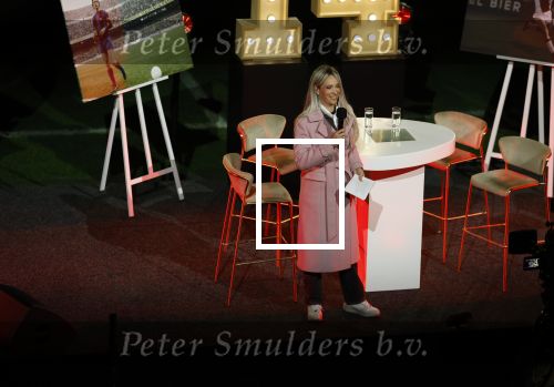 Amsterdam 21 maart 2026
Premiere docu over Johan Cruijff in de Johan Cruijff Arena .  Helene Hendriks interviewt Jordy Cruijff Ronald Koeman en Ruud Gullit