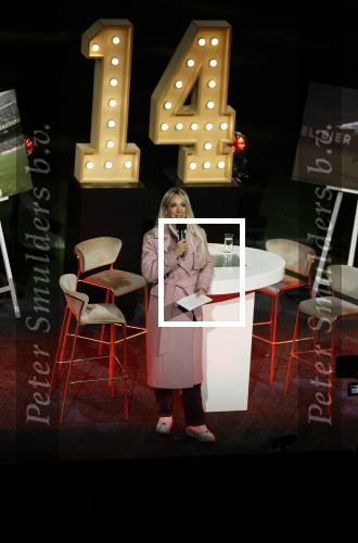 Amsterdam 21 maart 2026
Premiere docu over Johan Cruijff in de Johan Cruijff Arena .  Helene Hendriks interviewt Jordy Cruijff Ronald Koeman en Ruud Gullit