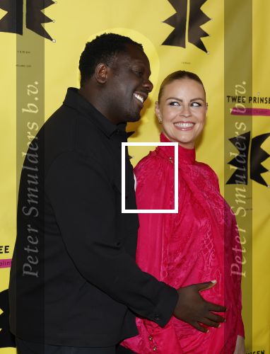 Amsterdam 2 maart 2026
Boekpresentatie Splinter Chabot in de stadsschouwburg van Amsterdam. Iris de Graaf zwanger met partner Tony Boakye