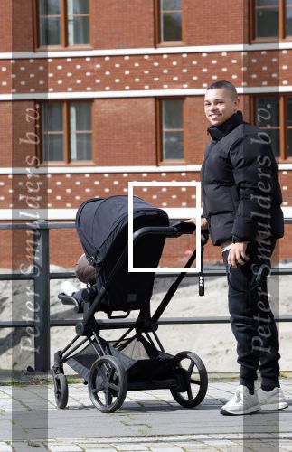 Amsterdam 30 maart 2026
Jeffrey wammes achter de kinderwagen met daarin zijn kindje