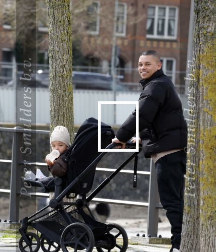 Amsterdam 30 maart 2026
Jeffrey wammes achter de kinderwagen met daarin zijn kindje