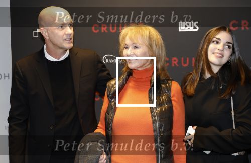 Amsterdam 21 maart 2026
Premiere docu over Johan Cruijff in de Johan Cruijff Arena . Jordi Cruijff met zijn moeder Danny en dochter Danae Cruijff