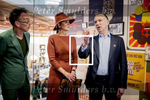 Den Haag 31 maart 2026
Koningin MÃ¡xima is aanwezig bij de viering van het 70-jarig jubileum van Oxfam Novib. De internationale humanitaire organisatie kijkt tijdens de viering vooruit naar de grote, wereldwijde uitdagingen van deze tijd. Koningin MÃ¡xima opent tijdens de bijeenkomst het nieuwe kantoor. Jan v Zanen en Wouter Kolff  ontvangen Maxima . Dolf Jansen