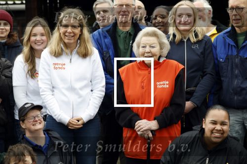 Amsterdam 13 maart 2026
Prinses Beatrix bezoekt kinderboerderij in Amsterdam voor NL Doet