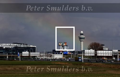 Schiphol 14 maart 2026
Regenboog bij Schiphol