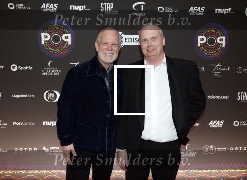Leusden 9 maart 2026
Uitreiking edisons muziekprijzen bij Afas .  Ricardo Klaverdijk met een kennis