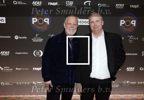Leusden 9 maart 2026
Uitreiking edisons muziekprijzen bij Afas .  Ricardo Klaverdijk met een kennis