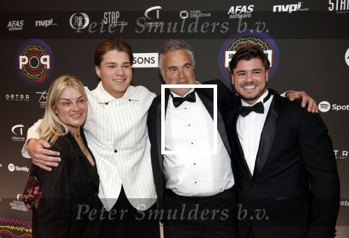 Leusden 9 maart 2026
Uitreiking edisons muziekprijzen bij Afas . Samuel Welten met zijn ouders en broer