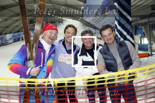 Zoetermeer 6 maart 2026
Bas Smit tijdens de opnames voor een promovideo in SnowWorld. De BN\'er kondigde samen met Wolter Kroes Toni Tiefschnee en Wilfred Genee een nieuw evenement aan in de Brabanthallen met de naam Apres ski reunie .