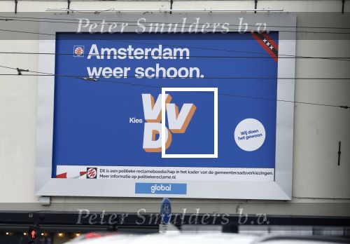 Amsterdam 10 maart 2026
VVD Abri in Amsterdam