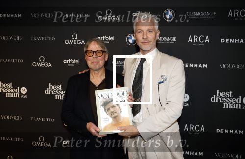 Amsterdam 30 maart 2026
Verkiezing best geklede nederlandse man . Willem Baars en Arno Kantelberg