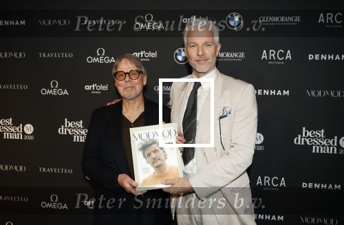 Amsterdam 30 maart 2026
Verkiezing best geklede nederlandse man . Willem Baars en Arno Kantelberg