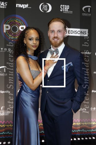 Leusden 9 maart 2026
Uitreiking edisons muziekprijzen bij Afas . Zoe Livay met partner