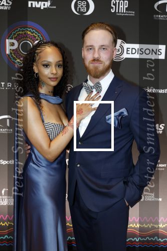 Leusden 9 maart 2026
Uitreiking edisons muziekprijzen bij Afas . Zoe Livay met partner