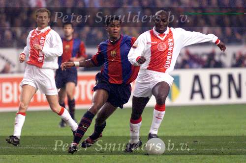 Amsterdam 6 April 1999
Vierklau in duel met Patrick Kluivert
