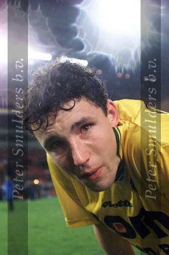 13 April 1999
Mark v Bommel uitblinker bij Fortuna SC huilt van blijdschap omdat hij samen met zijn club heeft gewonnen van zijn toekomstige club PSV

PETER SMULDERS BV