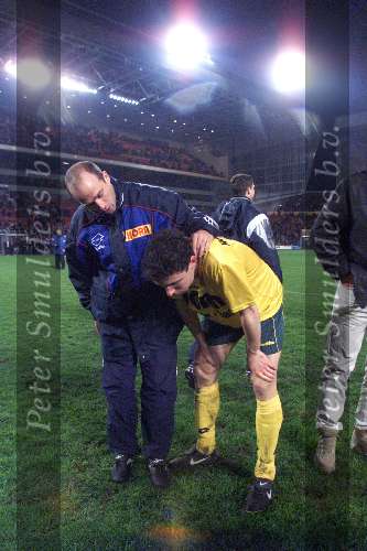 13 April 1999
Mark v Bommel is moe maar opgelucht omdat hij na een zeer goeder partij gewonnen heeft van zijn toekomstige club PSV