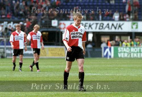 Rotterdam 9 april 2000
Bert Konterman na afloop van de wedstrijd Feyenoord-FC Utrecht 1-2