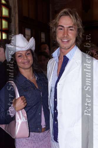 Amsterdam 26 april 2000
Premiere Lek in Tushinsky
Chris Zegers met vriendin