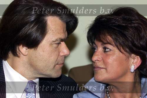 Amsterdam, 1 april 2000
Modeshow Sheila de Vries
Emile Ratelband met vriendin Christine Kroonenberg