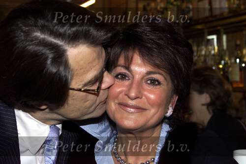 Amsterdam, 1 april 2000
Modeshow Sheila de Vries
Emile Ratelband met vriendin Christine Kroonenberg