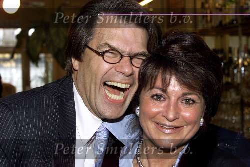 Amsterdam, 1 april 2000
Modeshow Sheila de Vries
Emile Ratelband met vriendin Christine Kroonenberg