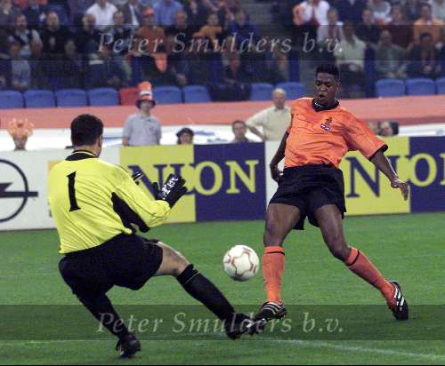 Arnhem, 26 april 2000
Nederland-Schotland, eindstand 0-0
Vriendschappelijk
Patrick Kluivert