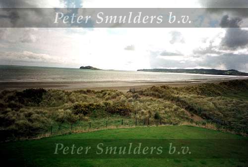 Jameson Golfwedstrijd in Dublin
Portmarnock Links Golfclub hole 12 152 meter
12 april 2000
Golfen in schotland