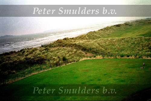 Jameson Golfwedstrijd in Dublin
Portmarnock Links Golclub 18e hole
14 april 2000