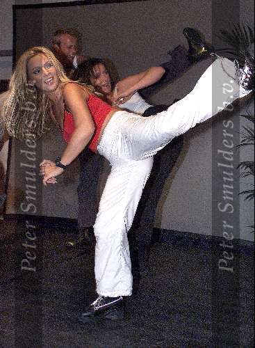Amsterdam 4 februari 2000
TATJANA met de nieuwste fitness-rage