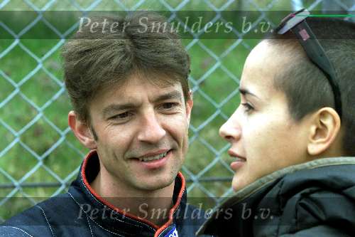 Zolder 23 april 2001
Koen Wauters(Clouseau) racen op zolder
Koen met zijn vrouw