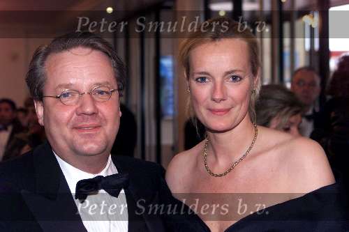 Den Haag 20 april 2001
Uitreiking Musical awards in het circustheater.
Marijke Schaaphok met man