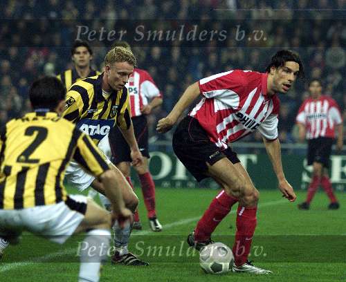 Arnhem, 15 April 2001
Wedstrijd Vitesse-PSV, eindstand 0-0
Ruud v Nistelrooy