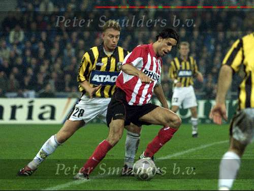 Arnhem, 15 April 2001
Wedstrijd Vitesse-PSV, eindstand 0-0
Ruud v Nistelrooy