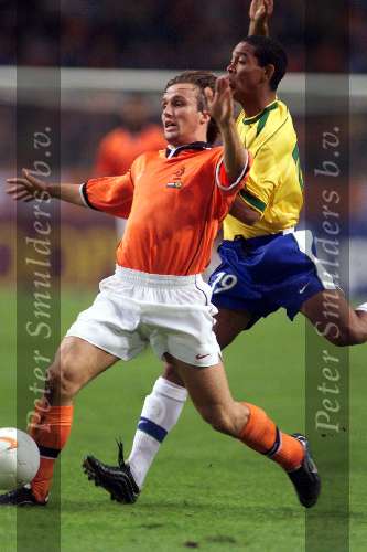 Amsterdam 9 oktober 1999 ARENA
Vriendschappelijke interland
NEDERLAND-BRAZILIE, eindstand 2-2
BOUDEWIJN ZENDEN