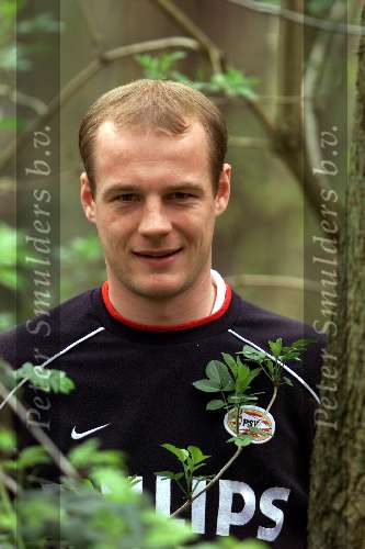 Eindhoven, 13 April 2002 Herdgang
PSV-speler Kasper Bogelund