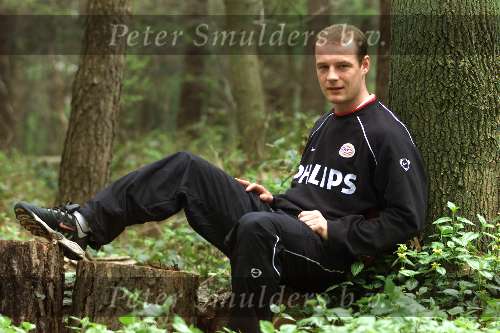 Eindhoven, 13 April 2002 Herdgang
PSV-speler Kasper Bogelund